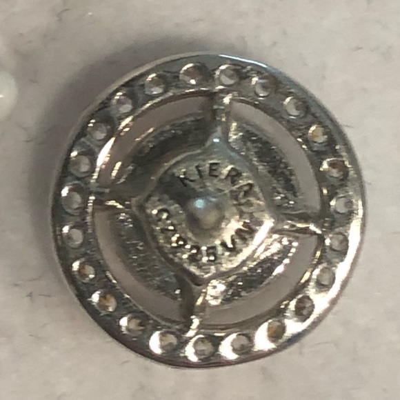 Keira Sterling Silver Morganite and CZ halo stud Earrings - Picture 2 of 2